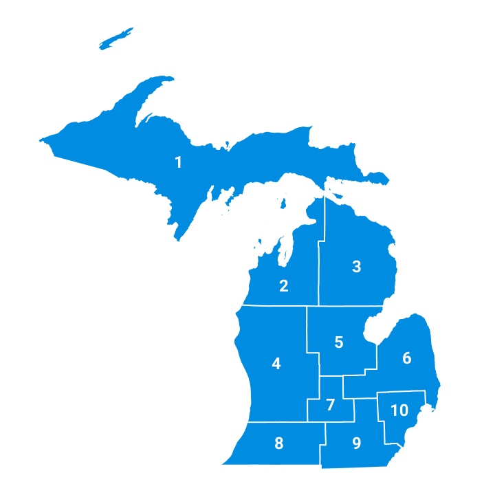 Map of Michigan