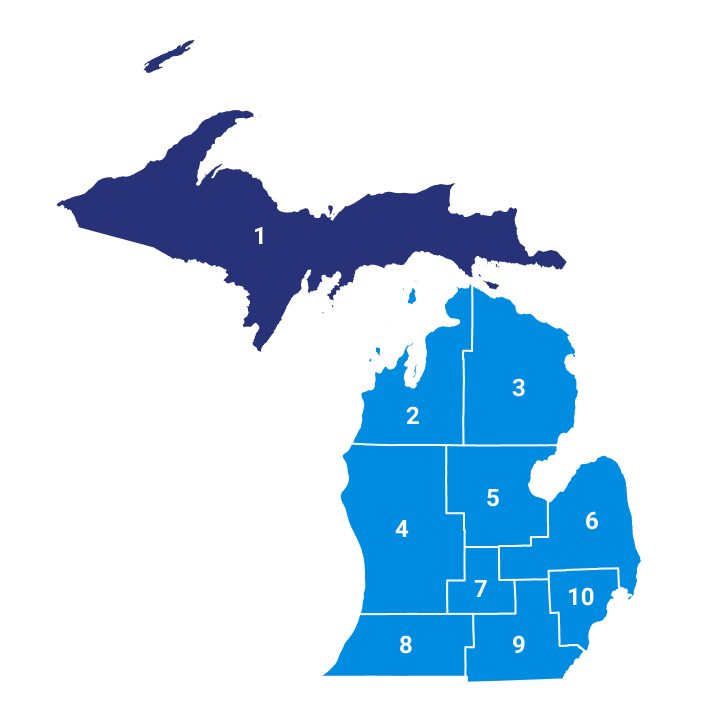 Region 1 map