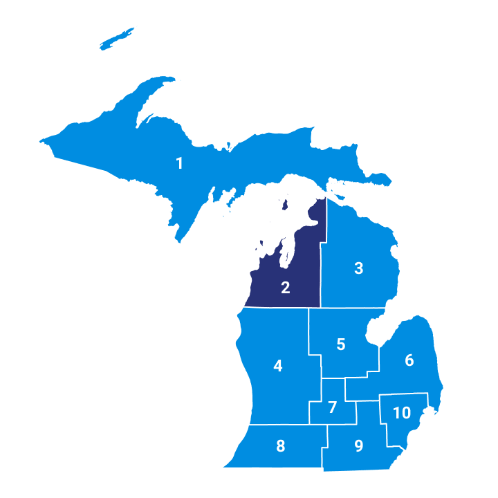 Region 2 map