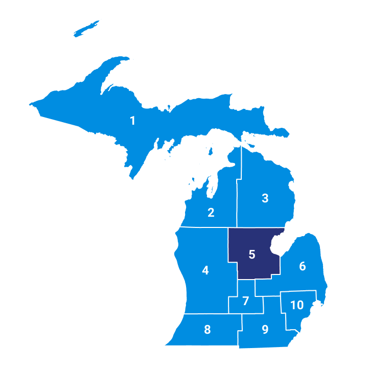 Region 5 map